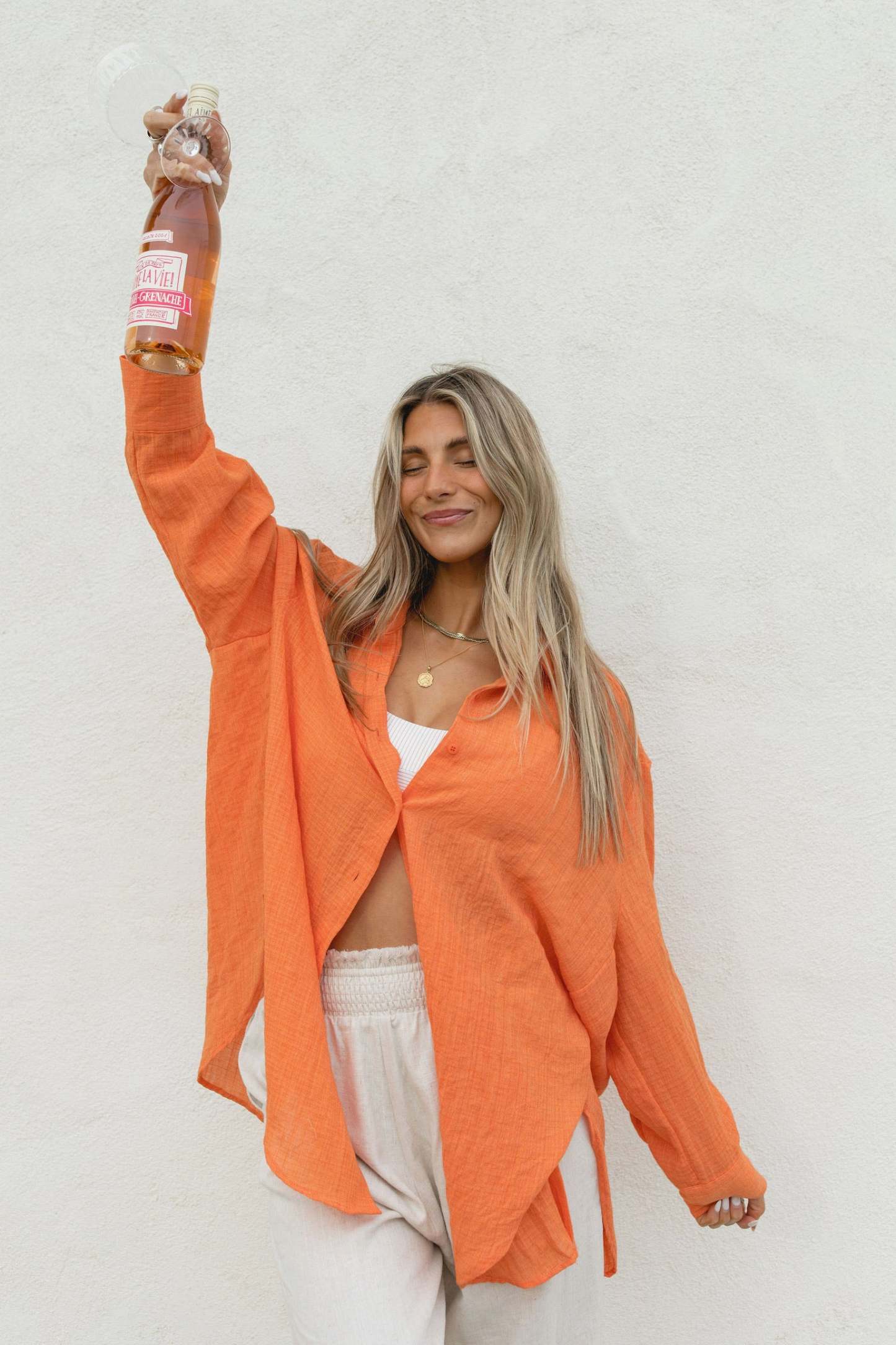 2024Poolside Oversized Button Top