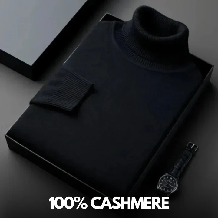 Men's Light Luxury Half Turtleneck Cold-Proof Cashmere Sweater