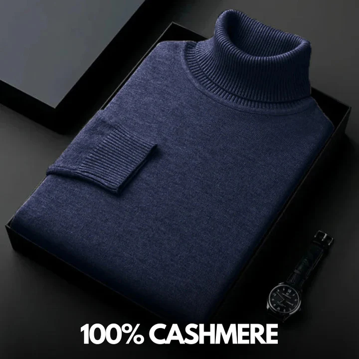 Men's Light Luxury Half Turtleneck Cold-Proof Cashmere Sweater
