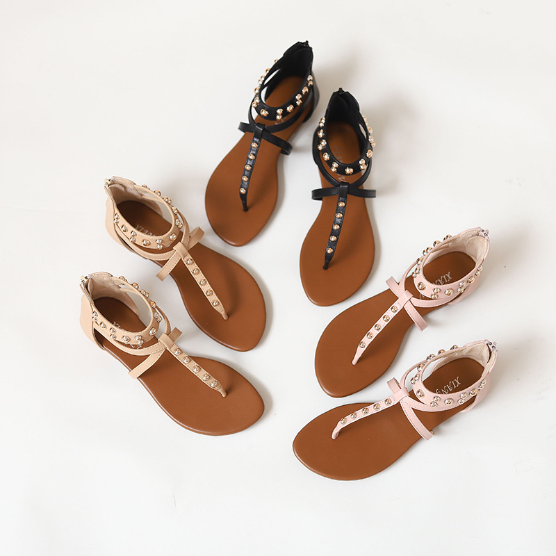 Casual fashion ladies clip-on sandals