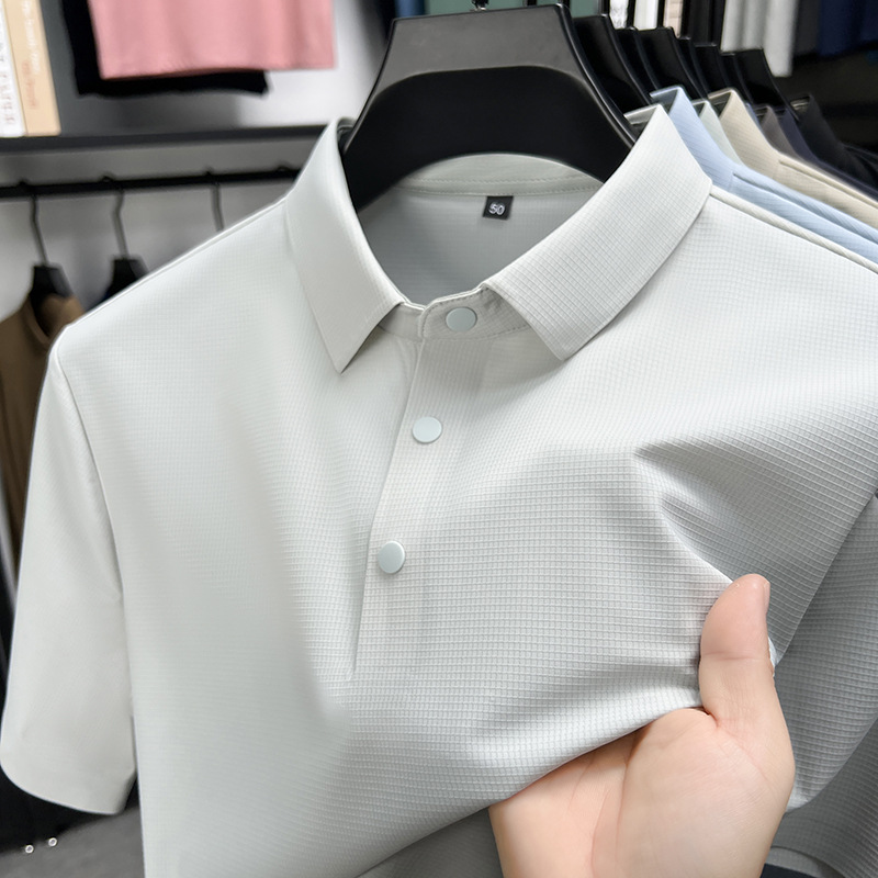 Men's summer new exquisite casual refreshing breathable polo shirt