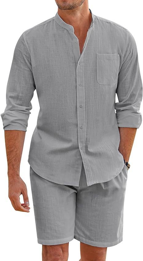 Men's Summer Comfort Linen Leisure Suit