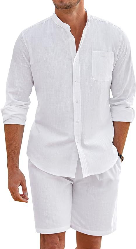Men's Summer Comfort Linen Leisure Suit