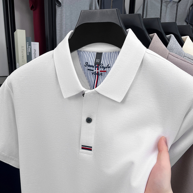 2025 Summer New Men's Cotton Breathable Polo Shirt