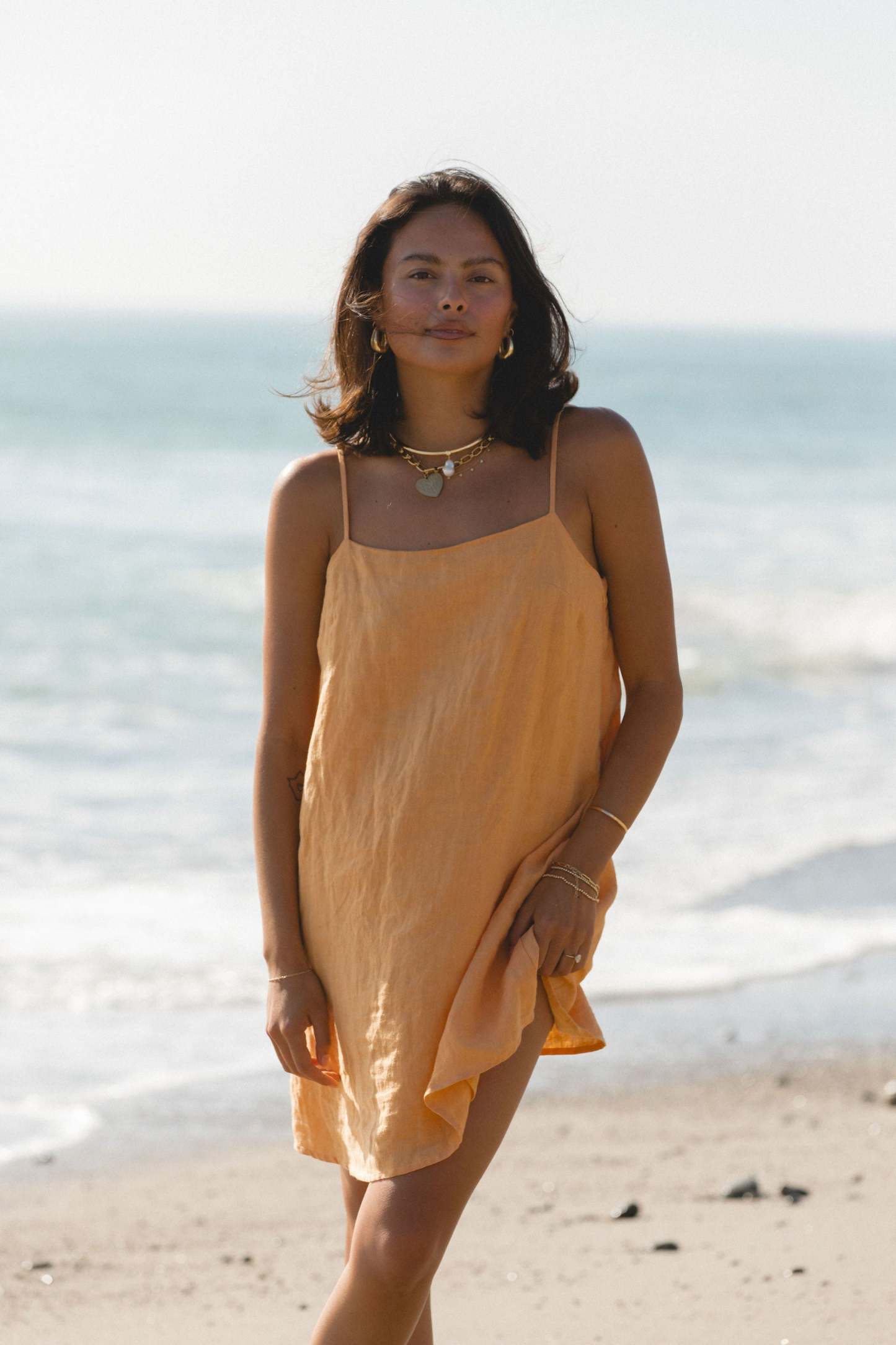 2024Sicily Linen Mini Dress