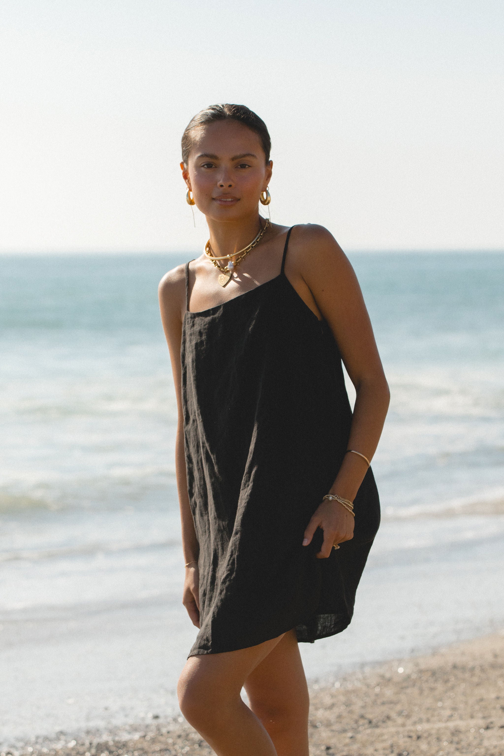 2024Sicily Linen Mini Dress