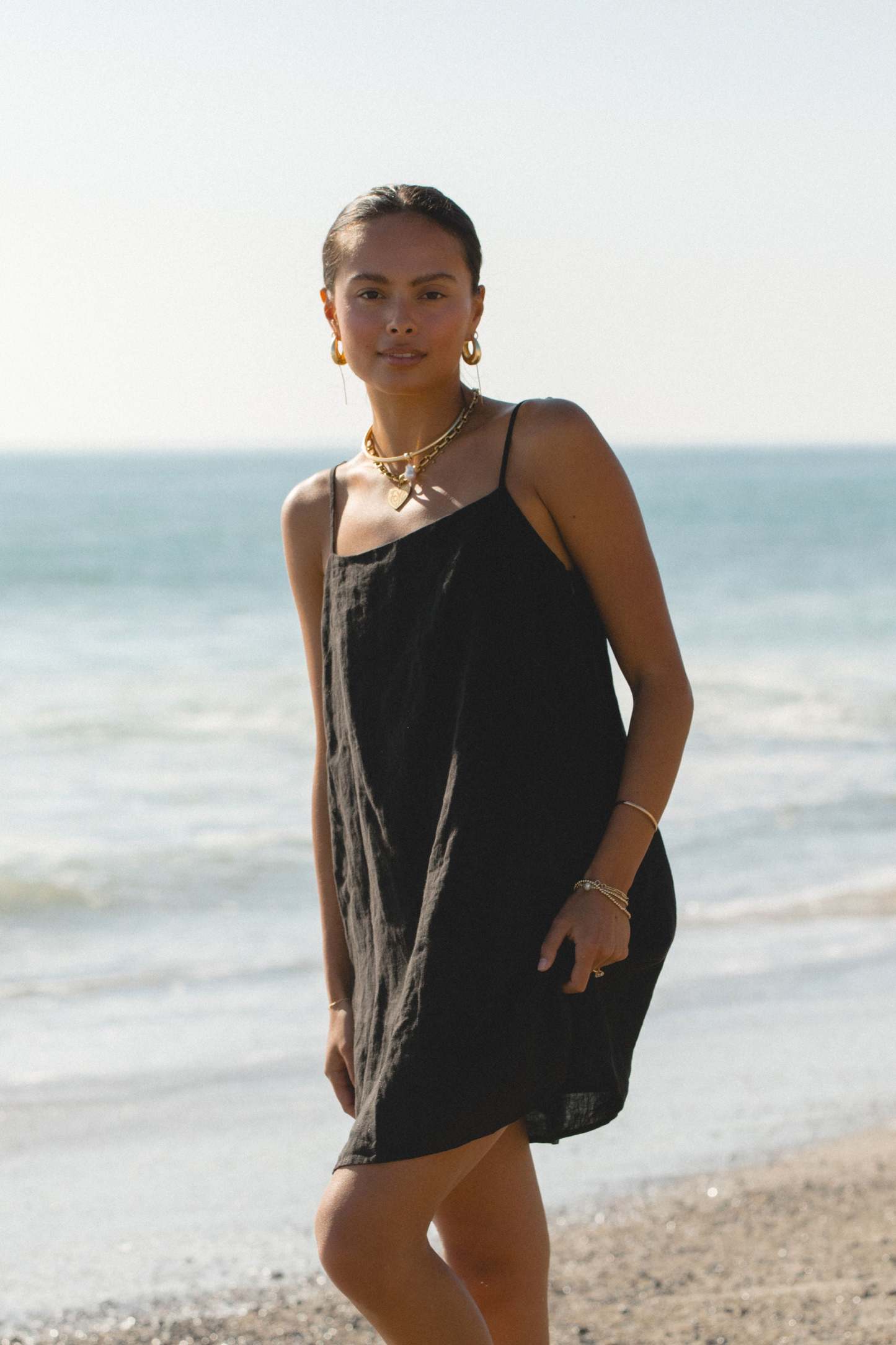 2024Sicily Linen Mini Dress