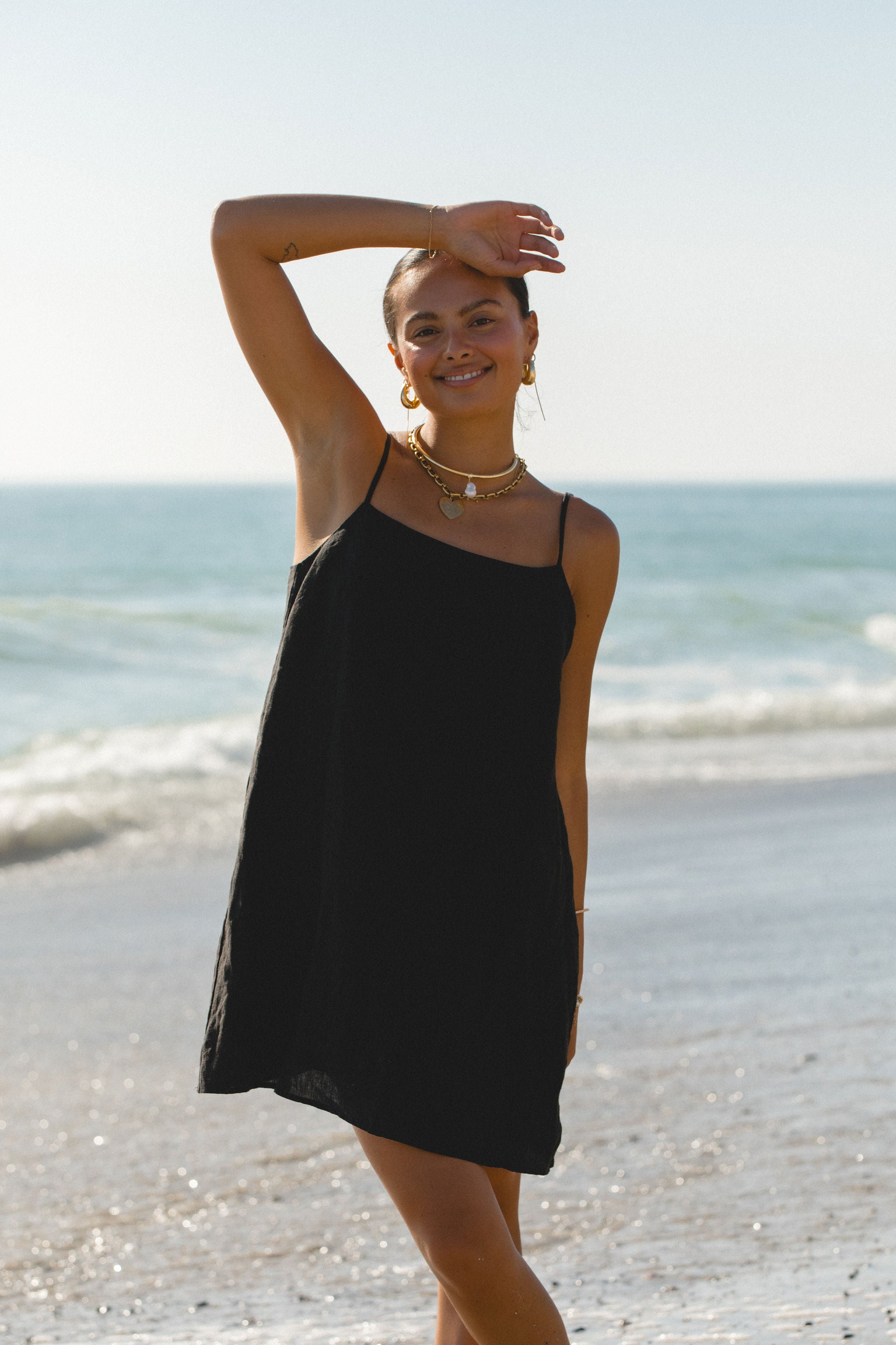 2024Sicily Linen Mini Dress