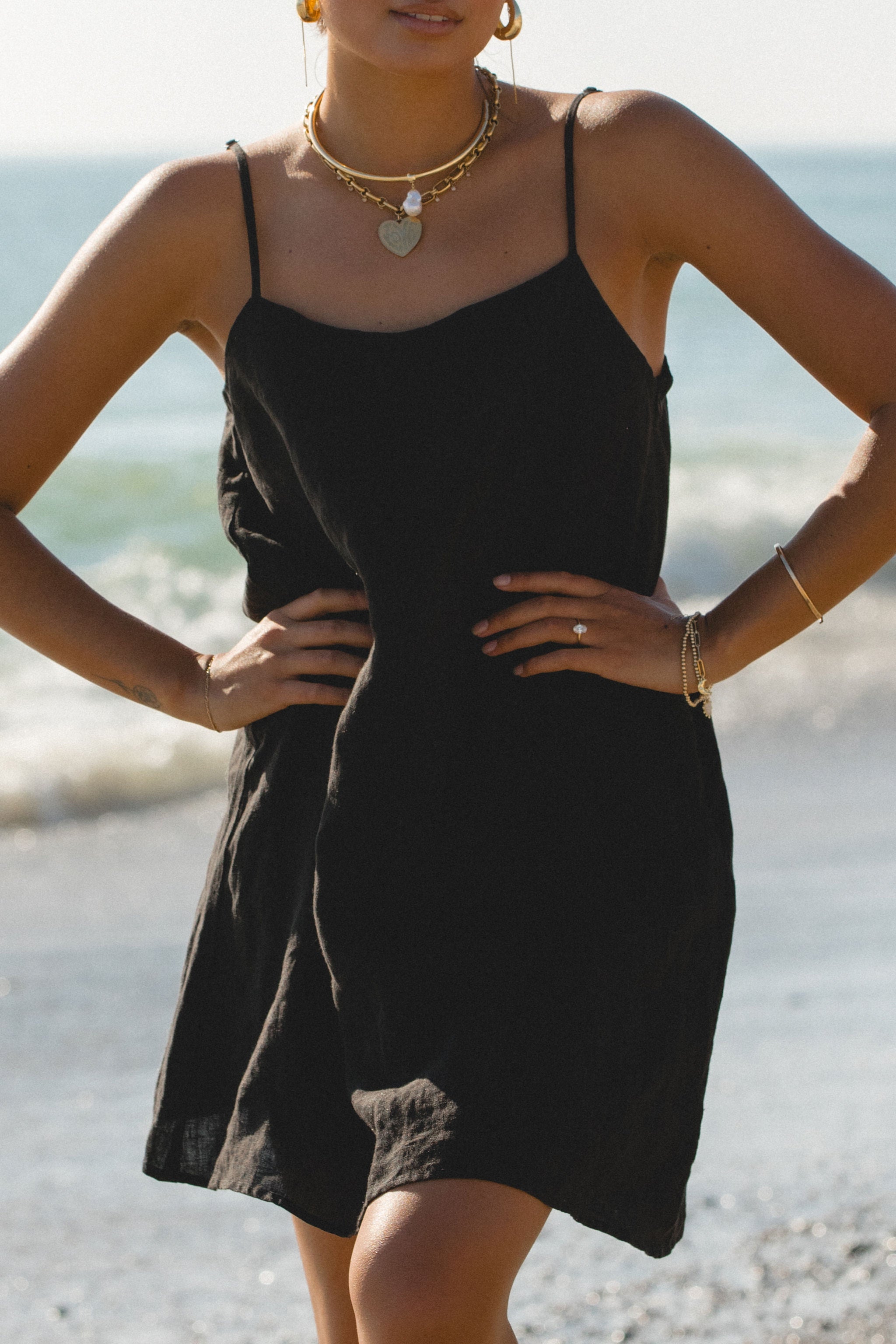 2024Sicily Linen Mini Dress