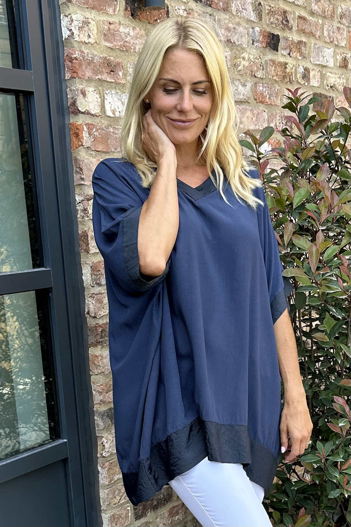 Teresa V-Neck Top Sage Green