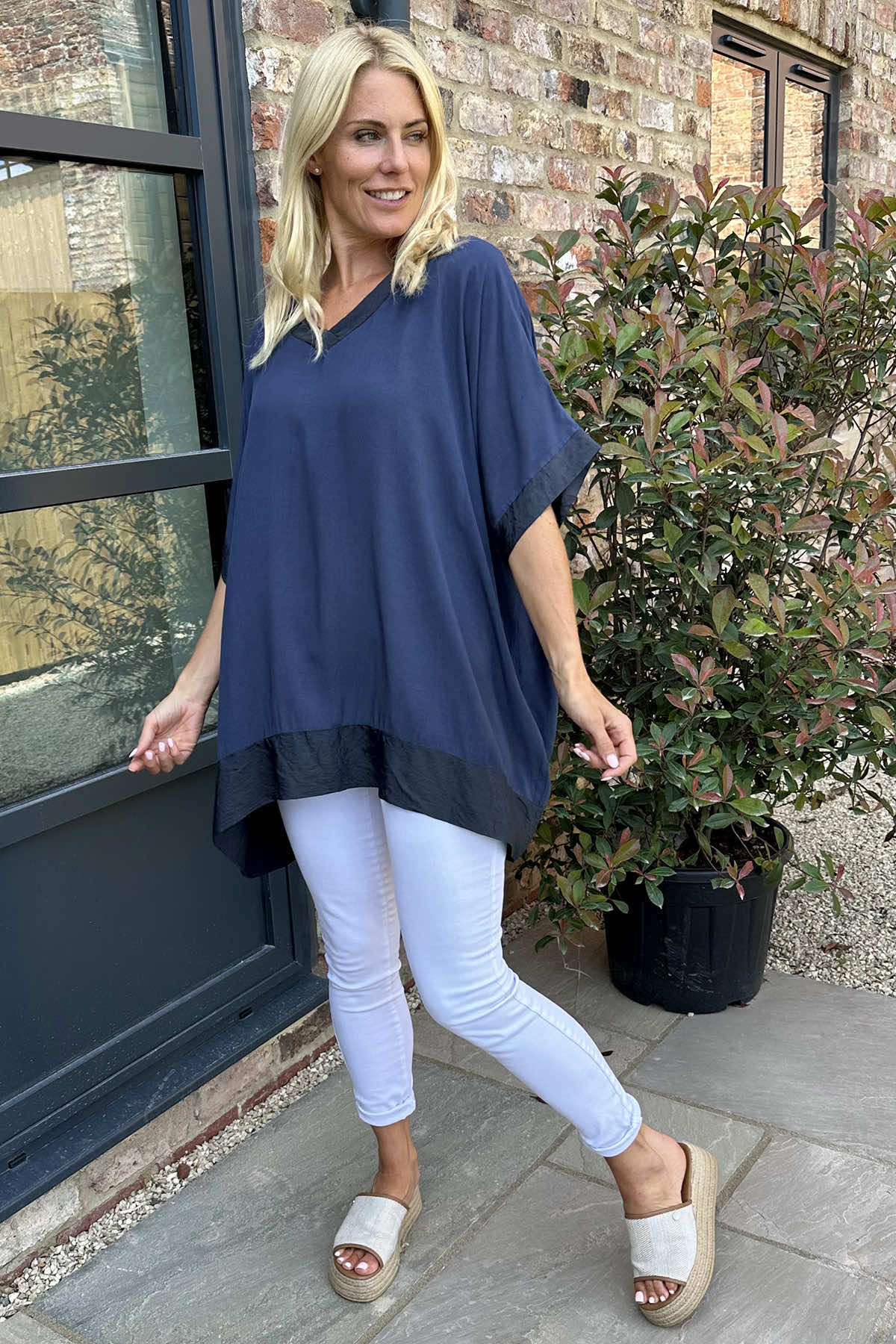 Teresa V-Neck Top Sage Green