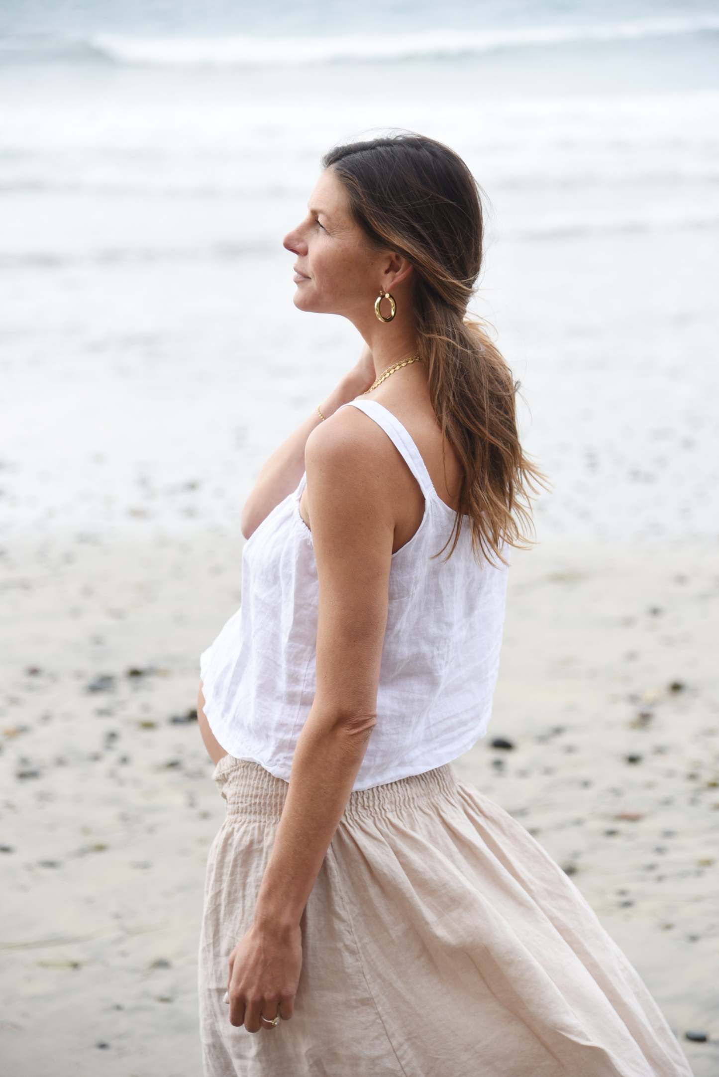 2024 new cotton and linen camisole