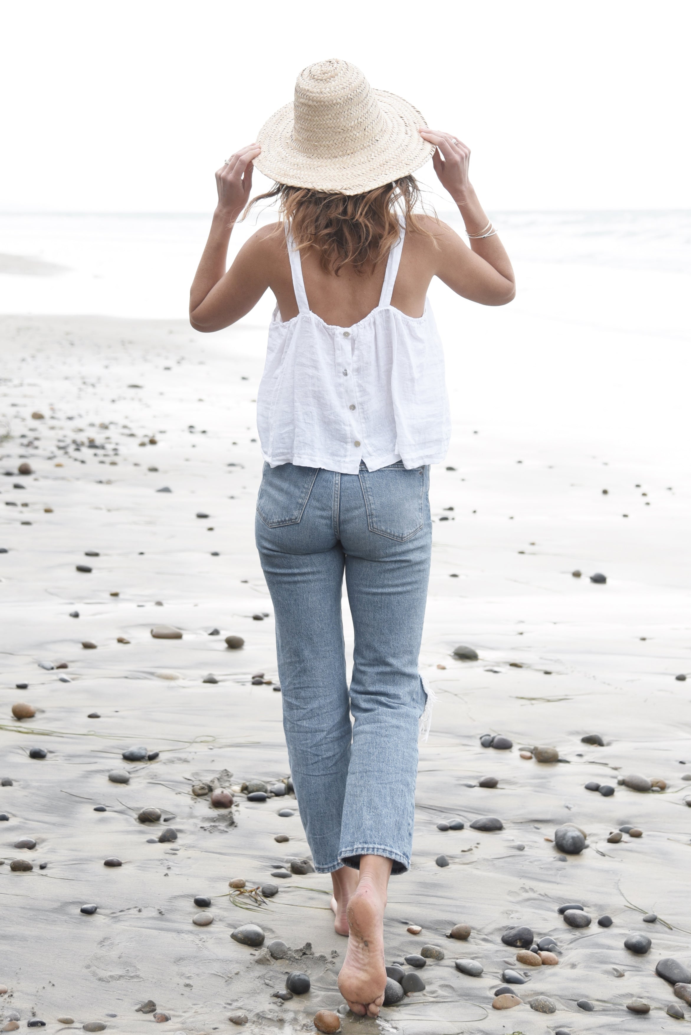 2024 new cotton and linen camisole