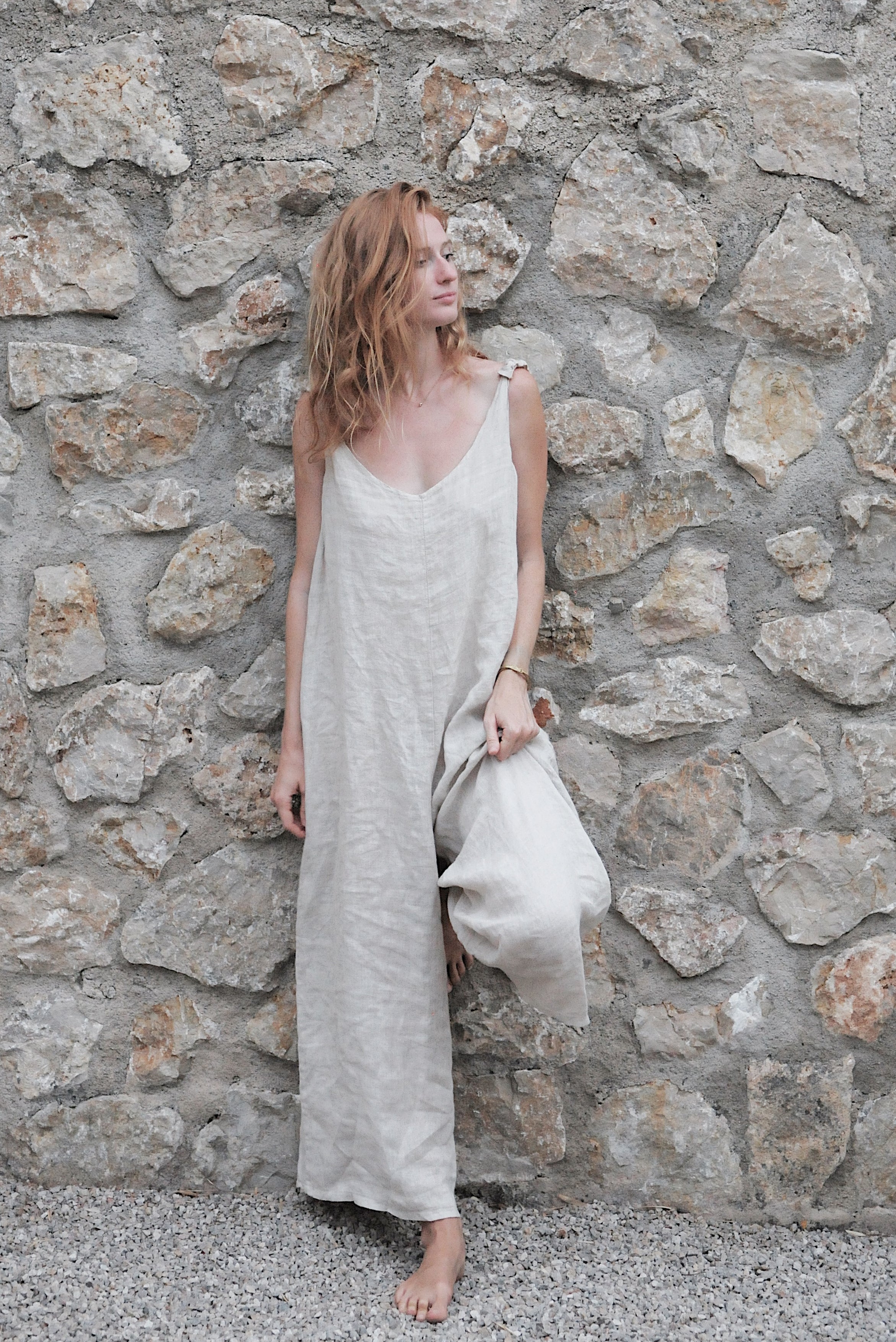 Cotton and Linen Jumpsuit