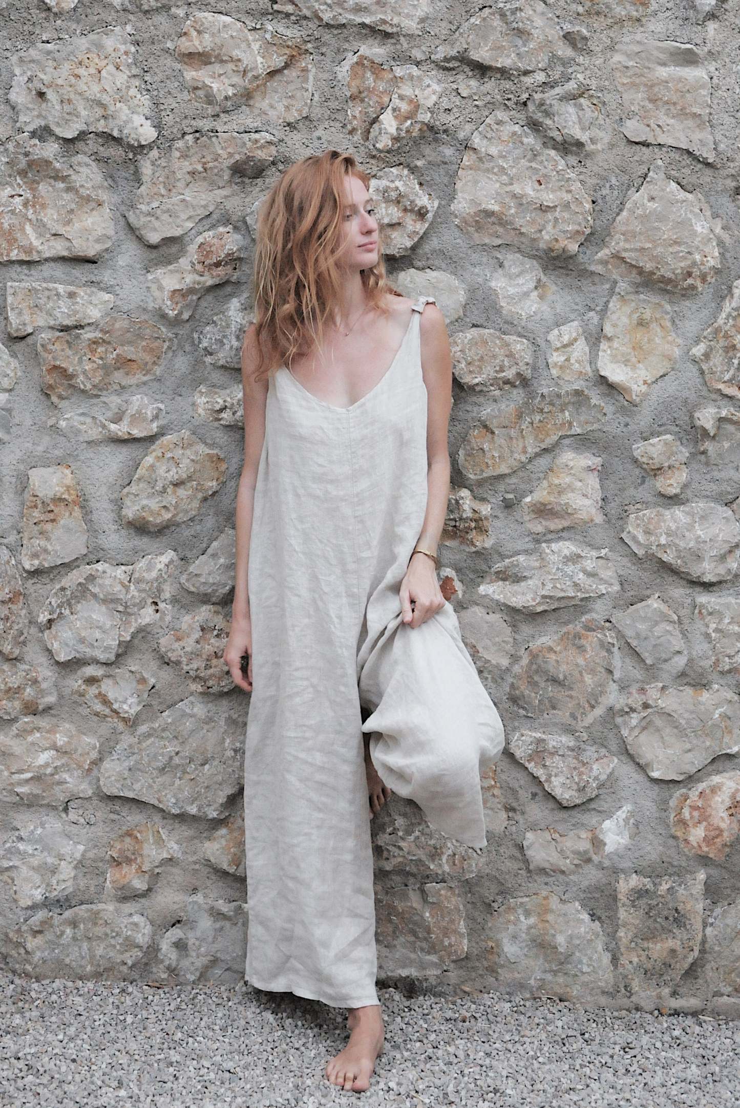 Cotton and Linen Jumpsuit