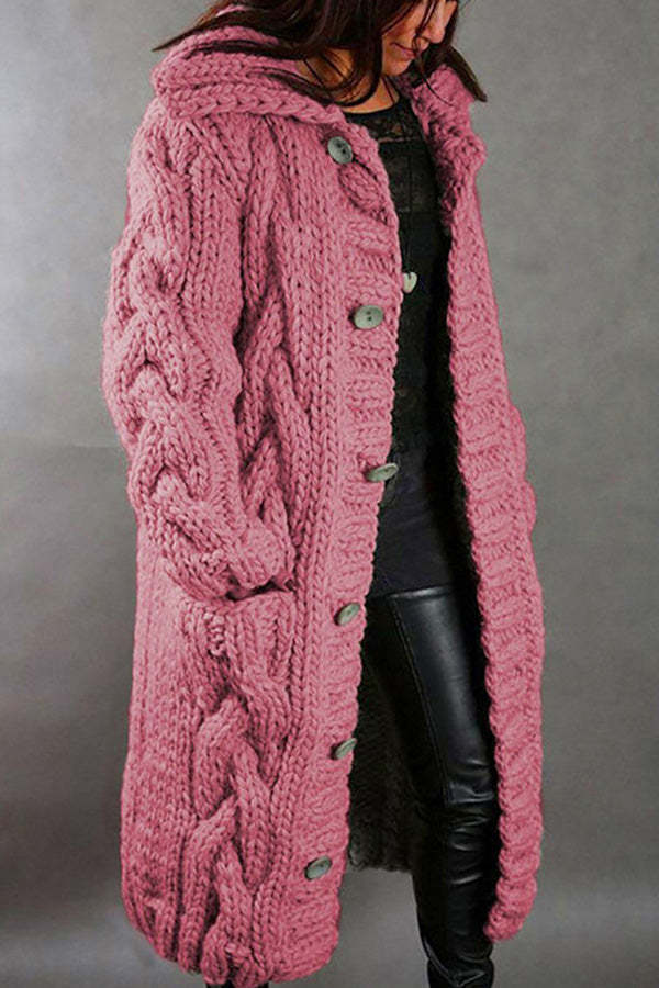 New cardigan large size casual warm sweater jacket