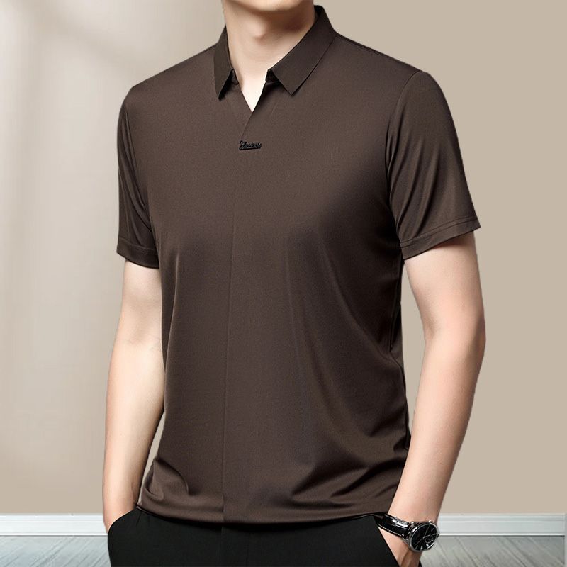 🎁Hot Sale Men's Casual Revers Atmungsaktiv Knitterfrei T-shirt