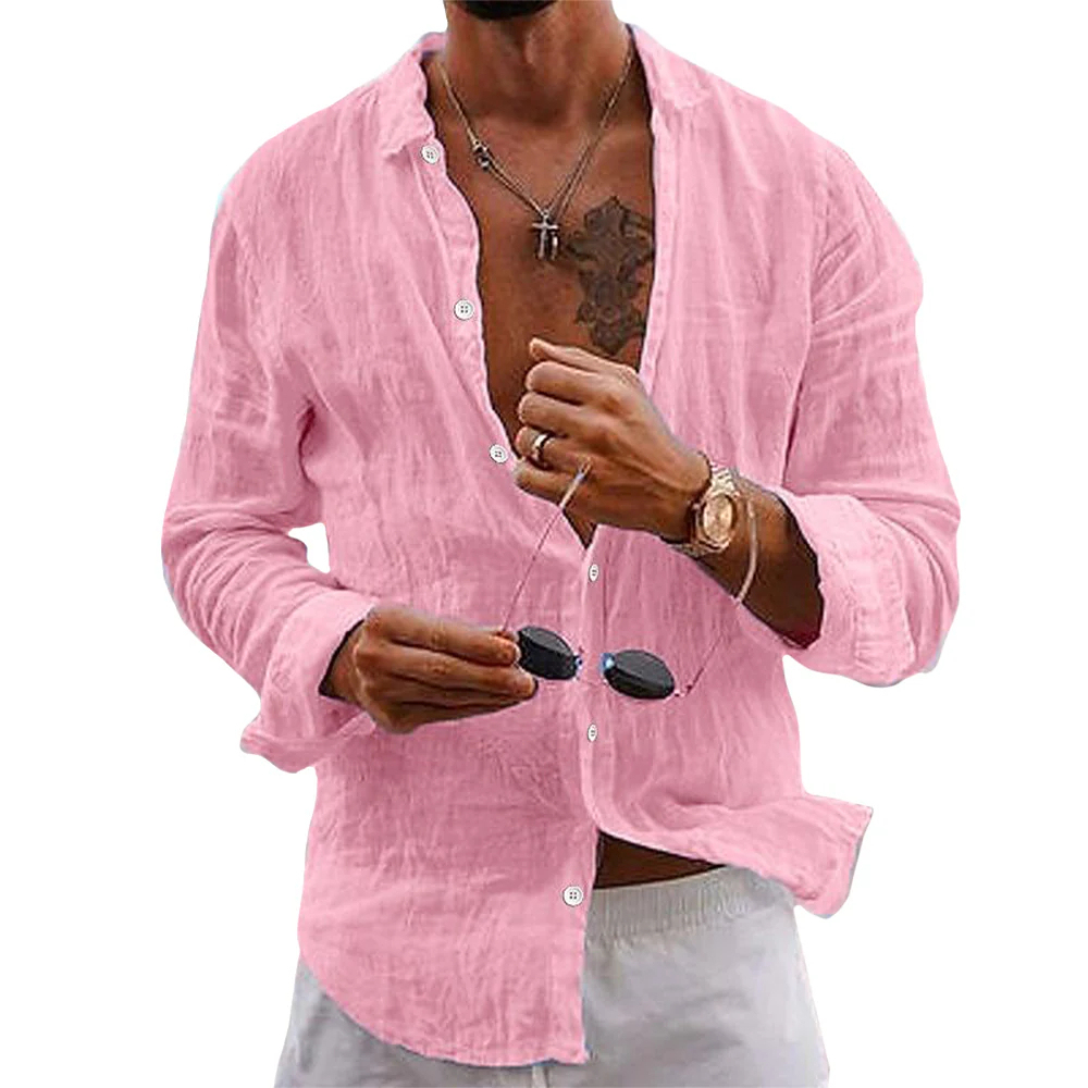 Men's Summer Coastal Casual Linen Shirt