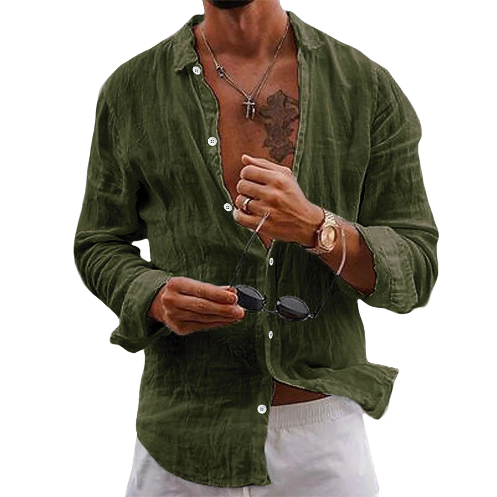 Men's Summer Coastal Casual Linen Shirt