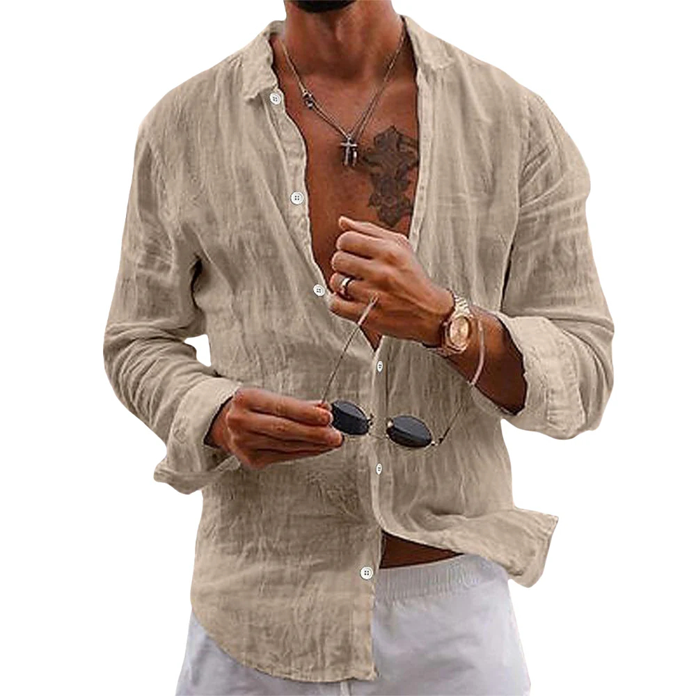 Men's Summer Coastal Casual Linen Shirt