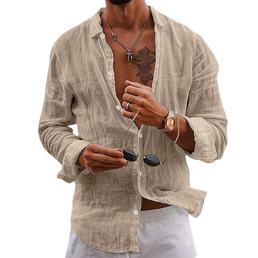 Men's Summer Coastal Casual Linen Shirt