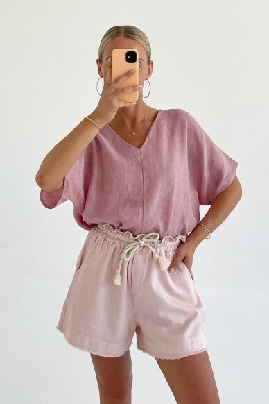 Ash Pink lino palaidinė "Simple" 3