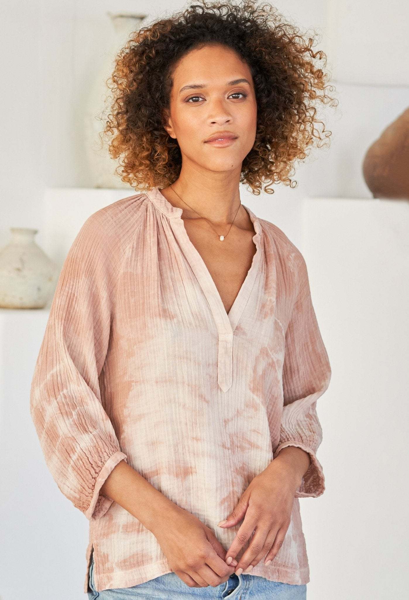 Bermuda Sand Gauze Top
