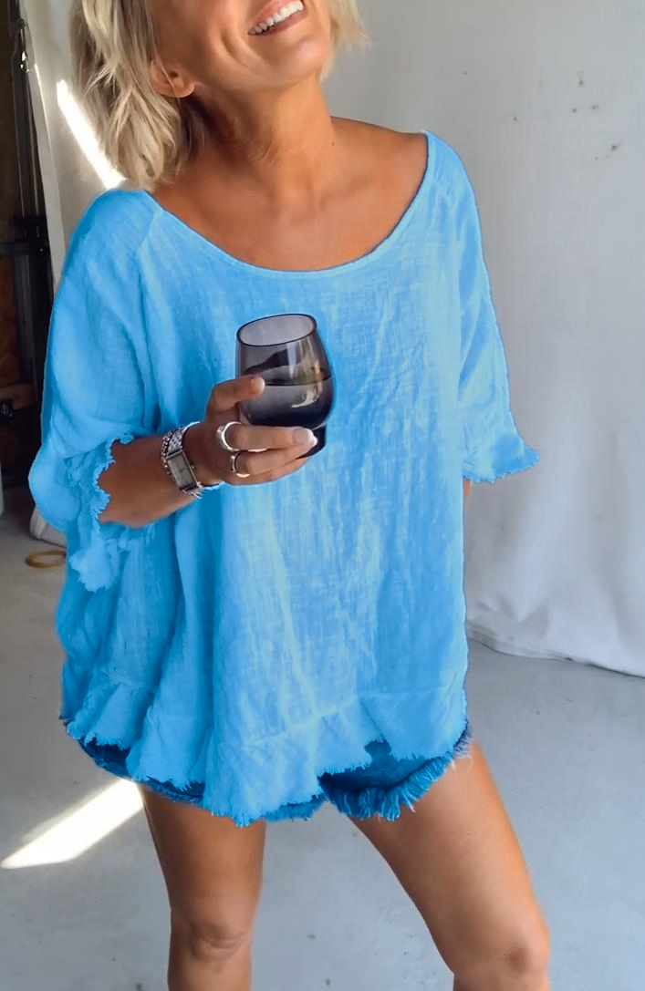 𝐍𝐎𝐑𝐃𝐒𝐓𝐑𝐎𝐌 - Women's summer casual cotton and linen short sleeves