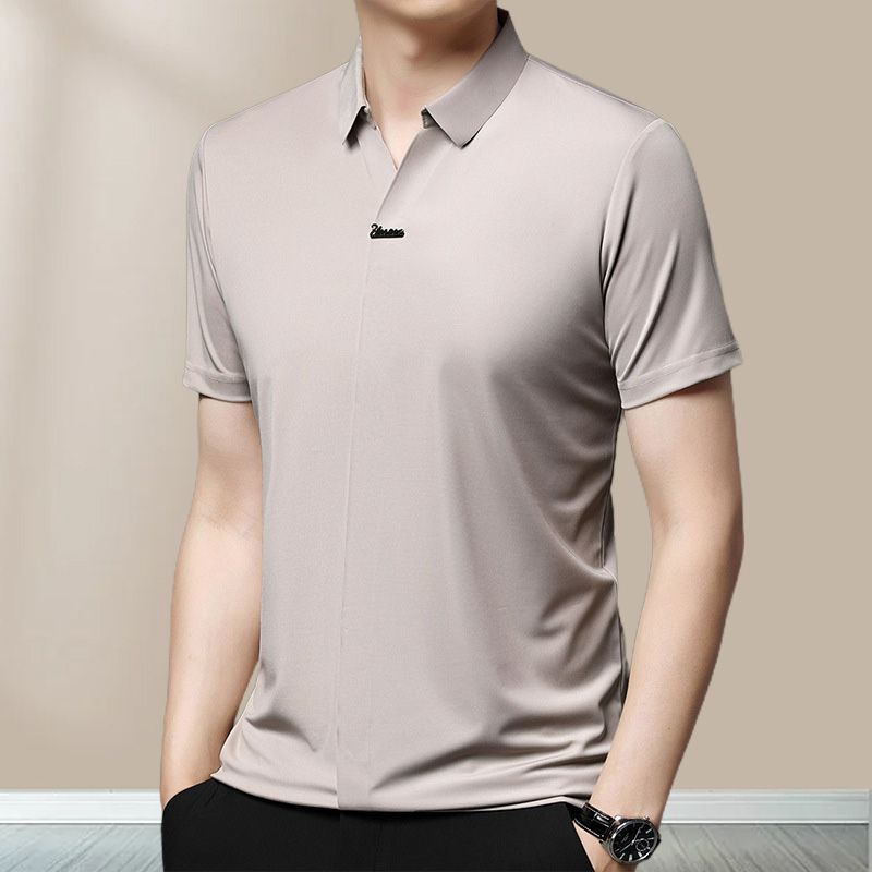 🎁Hot Sale Men's Casual Revers Atmungsaktiv Knitterfrei T-shirt