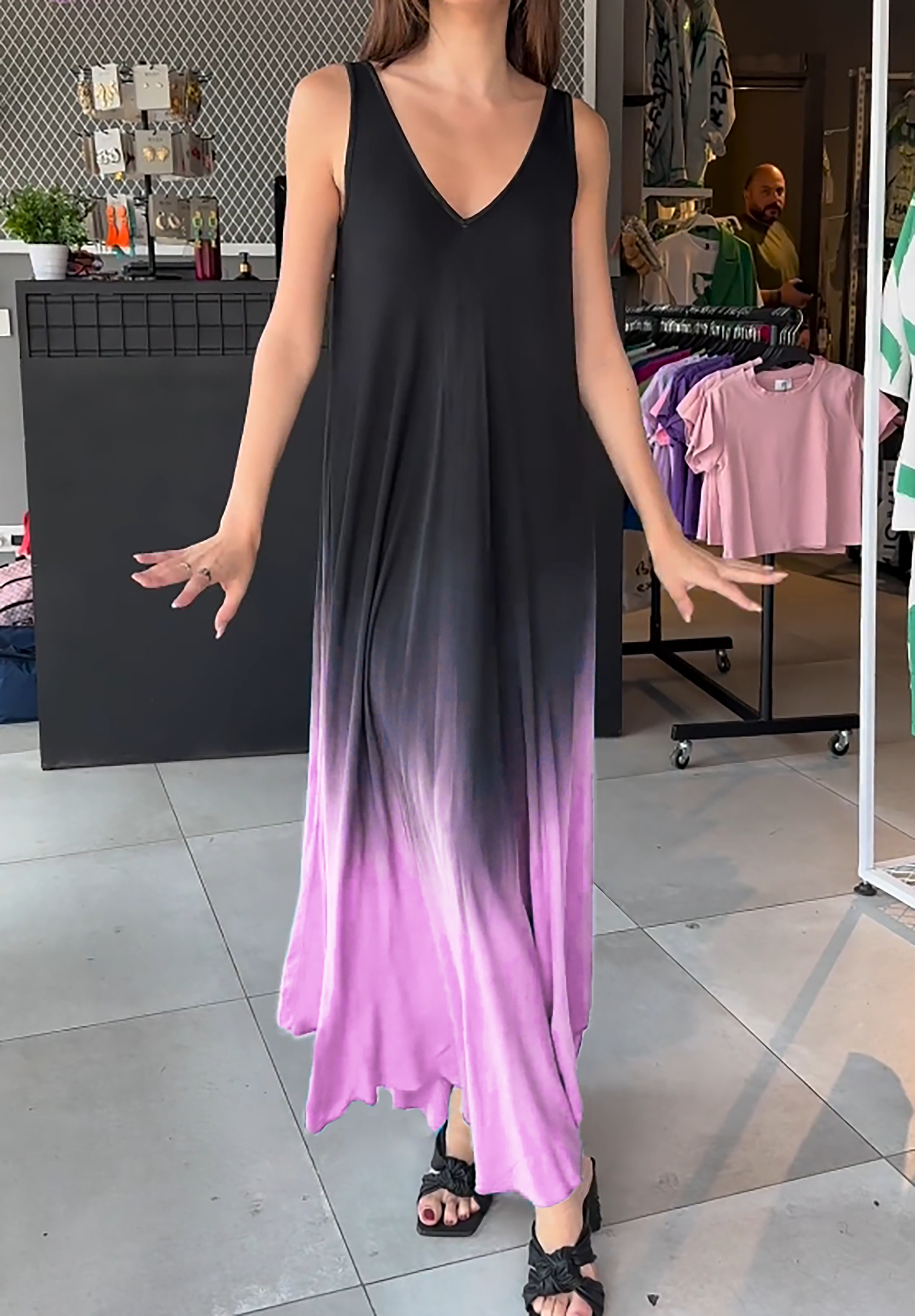 Gradient sleeveless dress best seller in summer