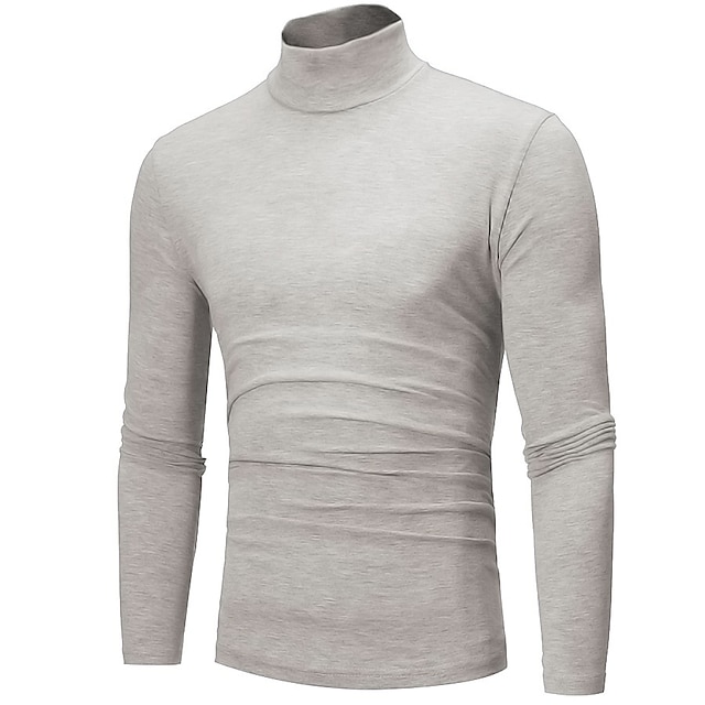 2024 Men's Turtleneck Solid Color Vintage Cashmere Warm Shirt