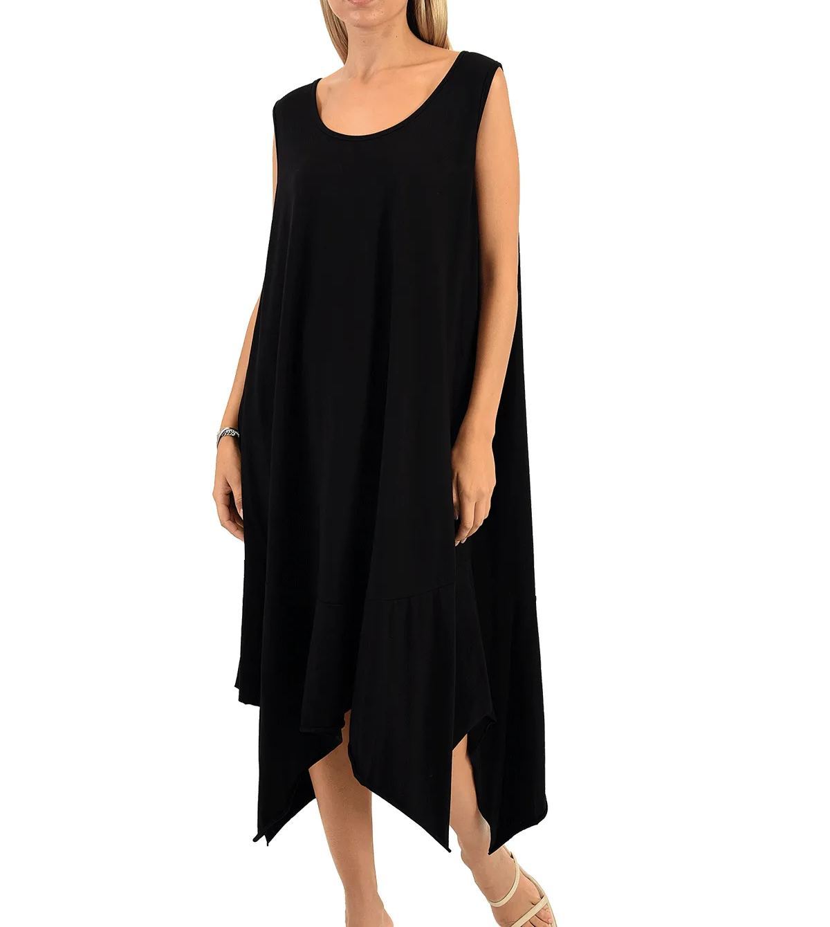 Solid color short sleeve loose dress