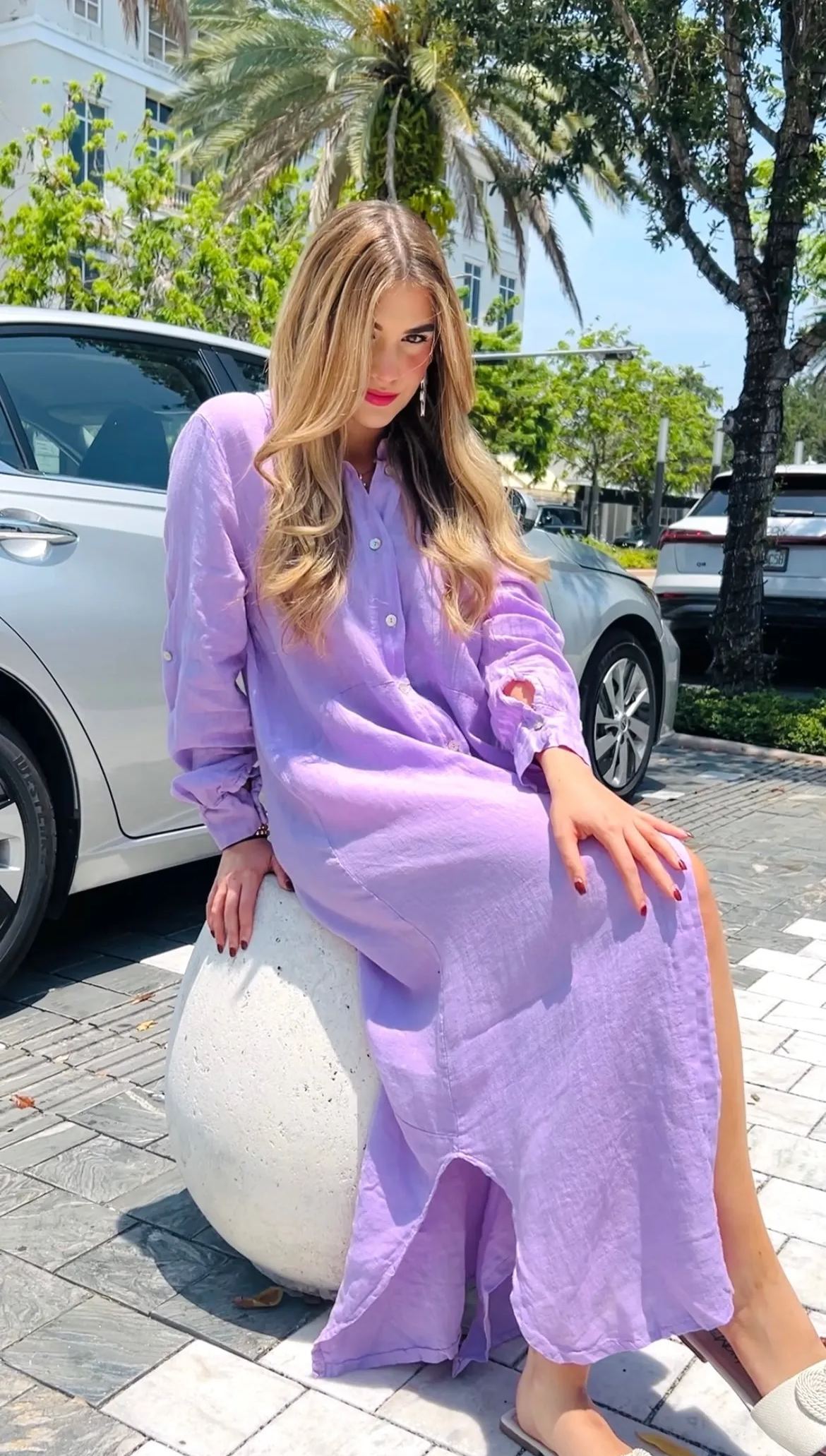 Sicily Linen Maxi Shirt