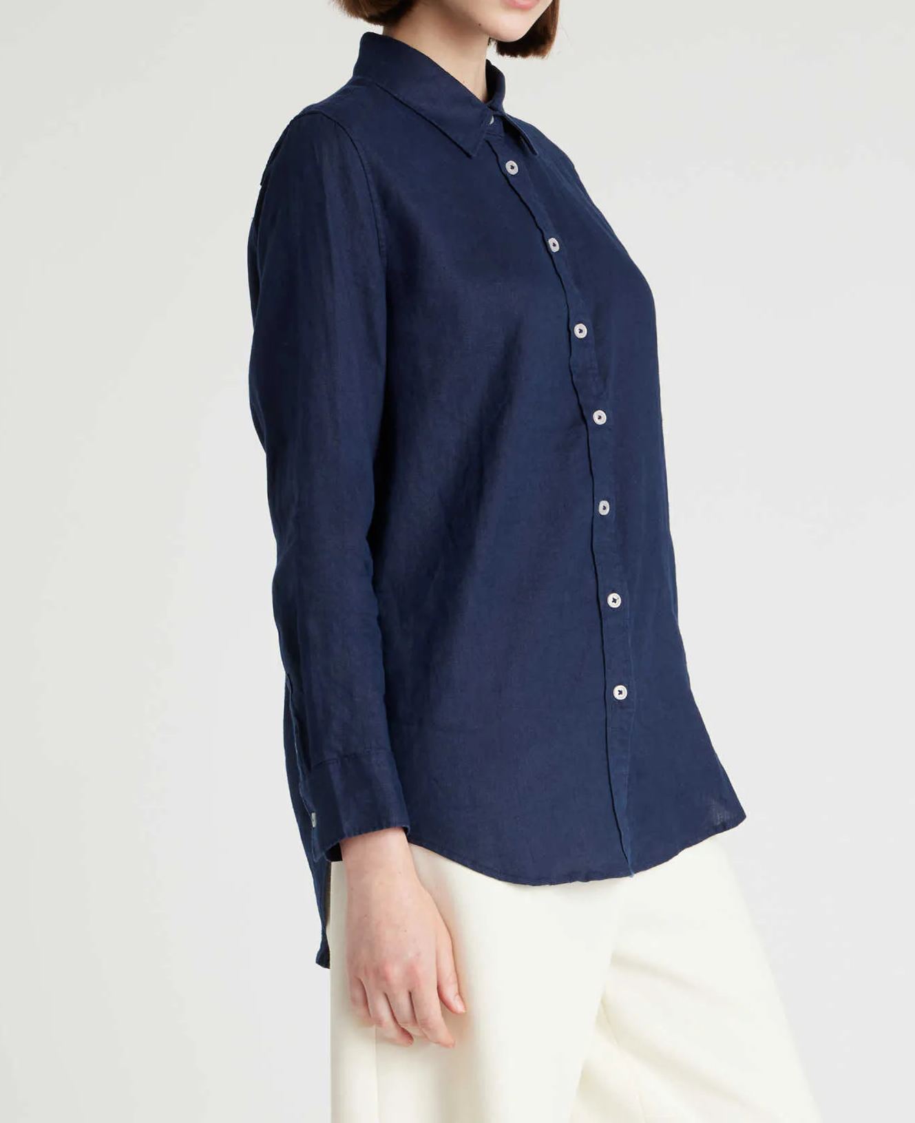 100% European Linen Long Sleeve Shirt