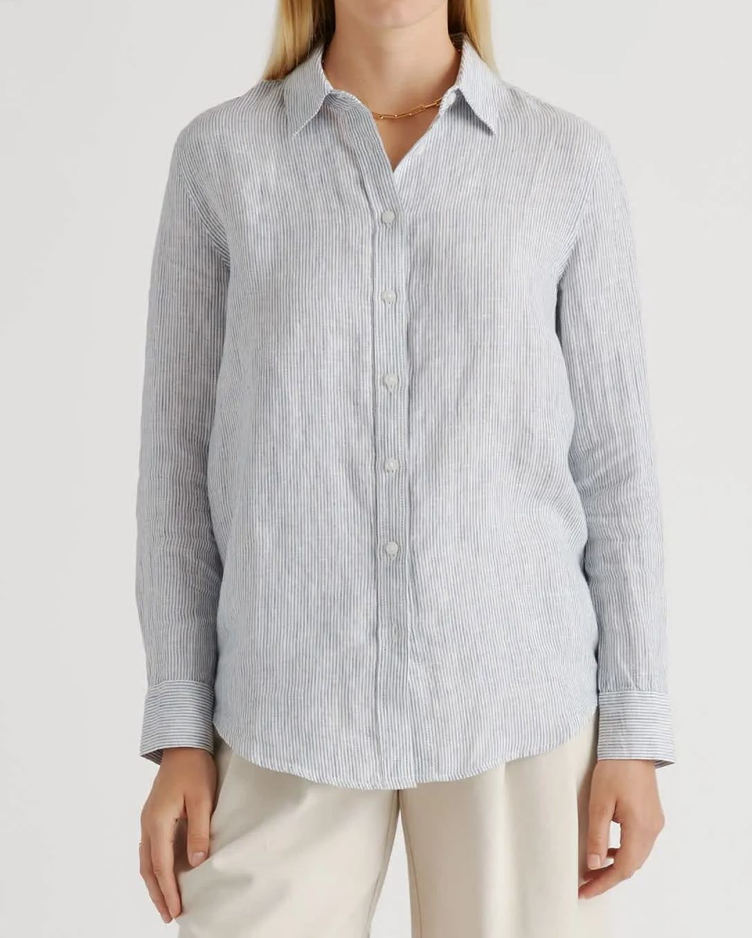 100% European Linen Long Sleeve Shirt