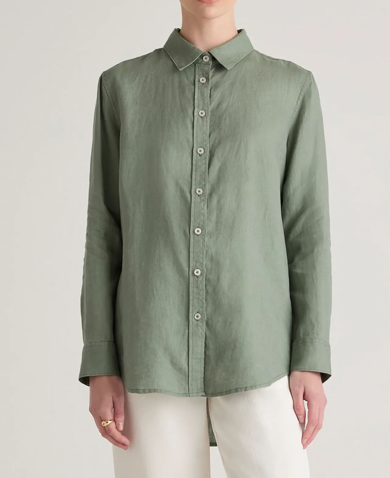 100% European Linen Long Sleeve Shirt