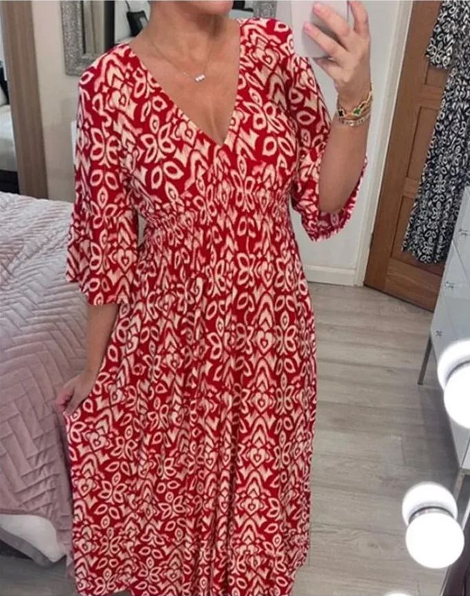 🔥LAST DAY 70% OFF🔥V-neck floral dress