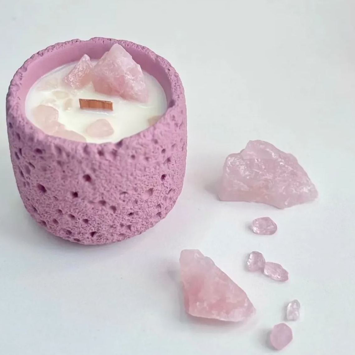 Gift box crystal aromatherapy candle creative cement texture cup home bedroom fresh air candle fragrance ornaments