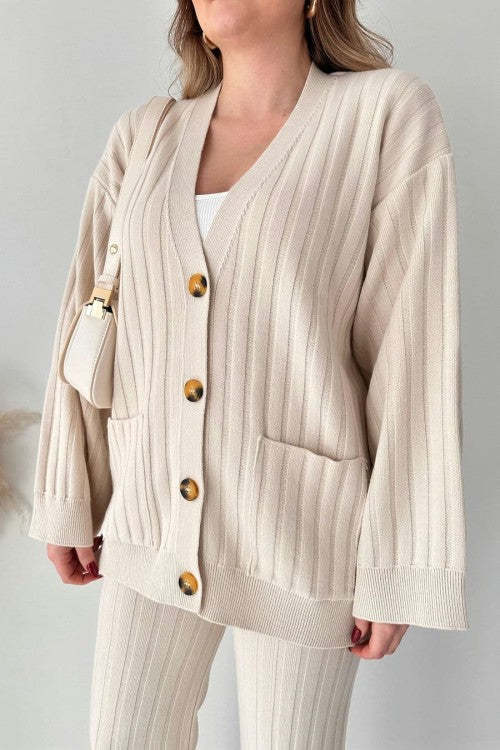 Women's autumn and winter new knitted sweater suit