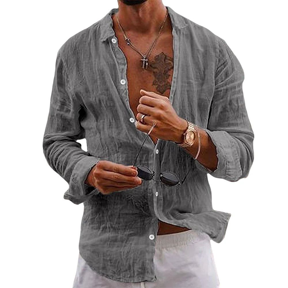 Men's Summer Coastal Casual Linen Shirt