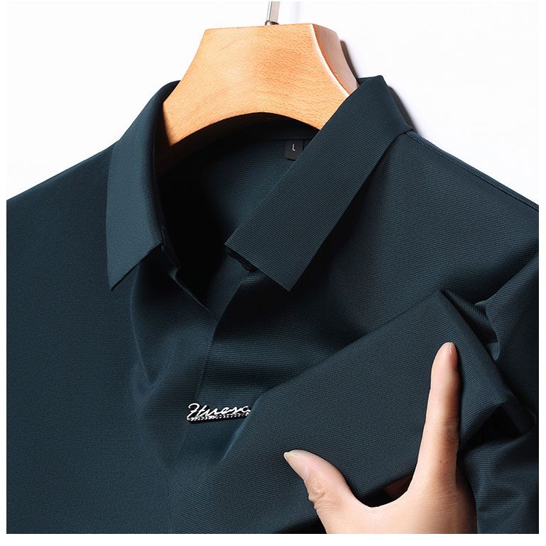 🎁Hot Sale Men's Casual Revers Atmungsaktiv Knitterfrei T-shirt