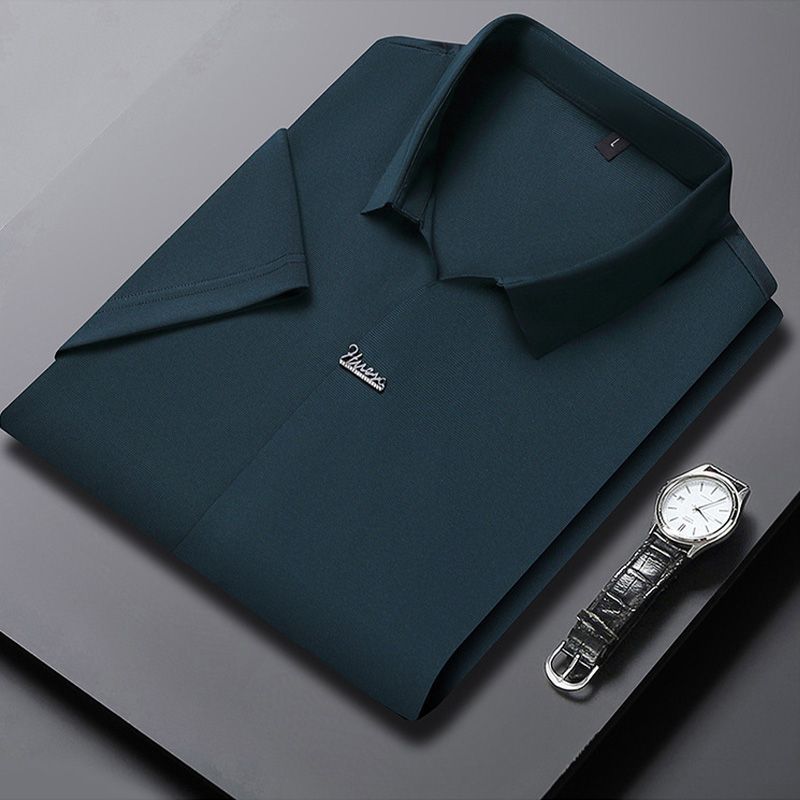 🎁Hot Sale Men's Casual Revers Atmungsaktiv Knitterfrei T-shirt