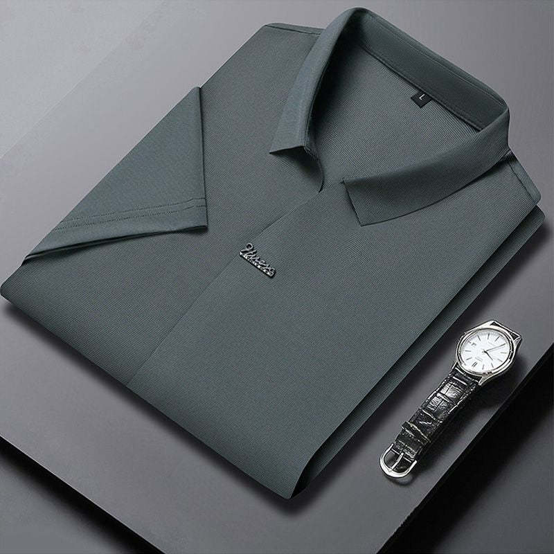 🎁Hot Sale Men's Casual Revers Atmungsaktiv Knitterfrei T-shirt