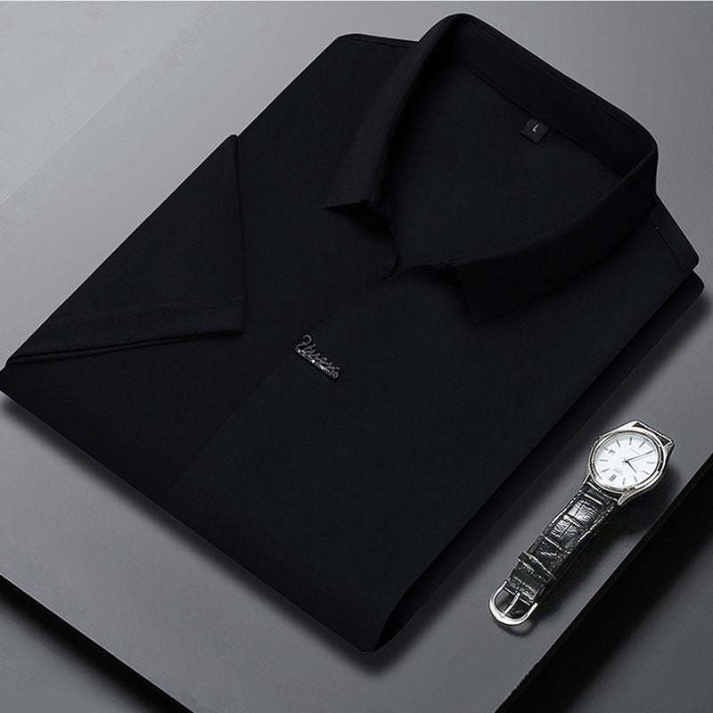 🎁Hot Sale Men's Casual Revers Atmungsaktiv Knitterfrei T-shirt