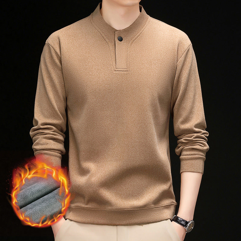Men's Thick Cashmere Lined Pullover
