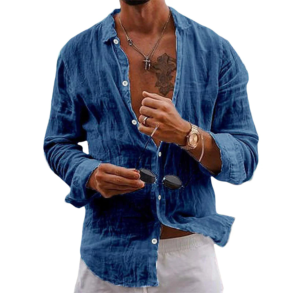 Men's Summer Coastal Casual Linen Shirt