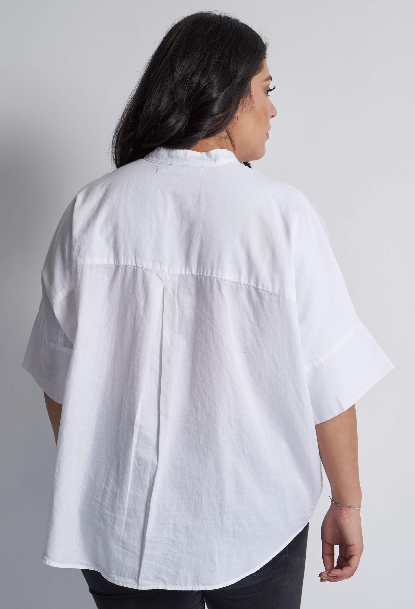 White Cotton Easy Shirt - Sale