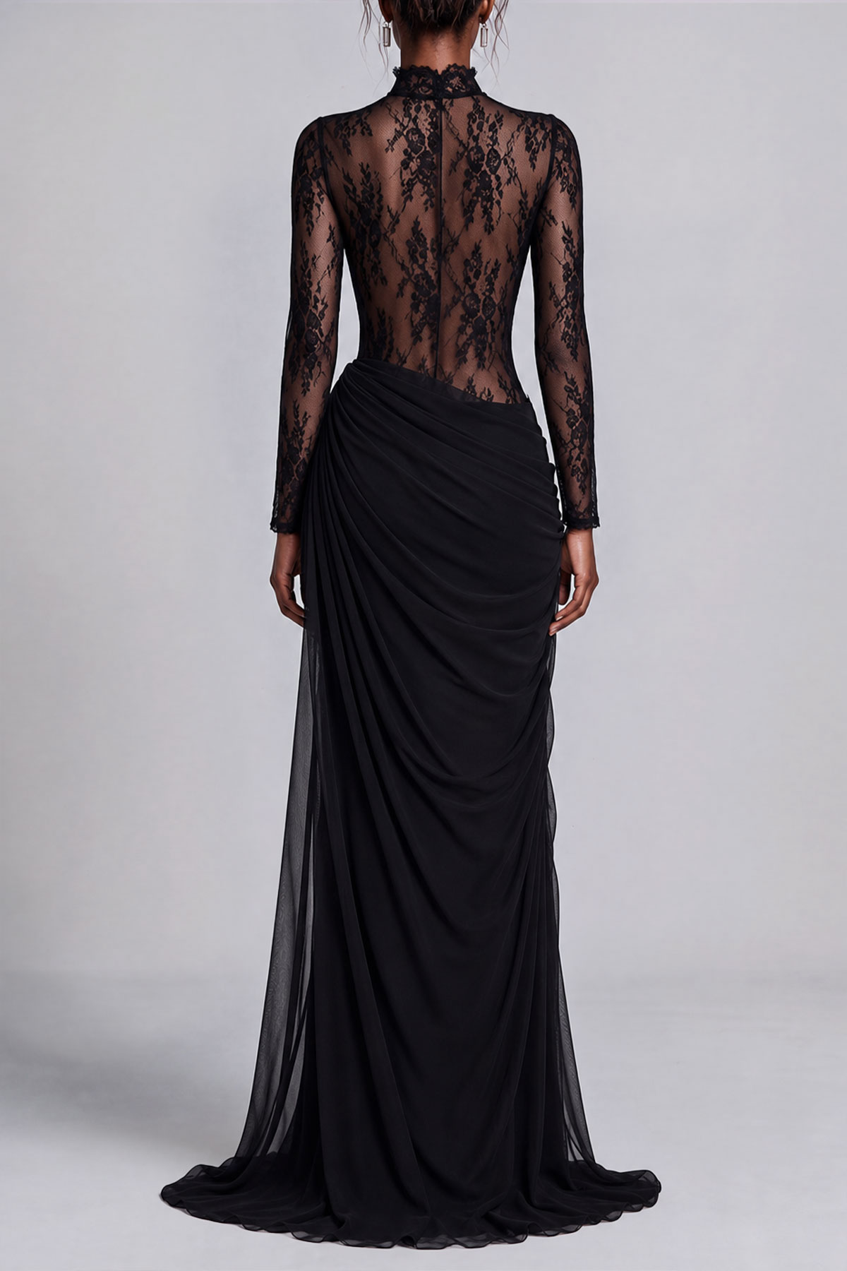 Alisha High Neck Cutouts Maxi Dress