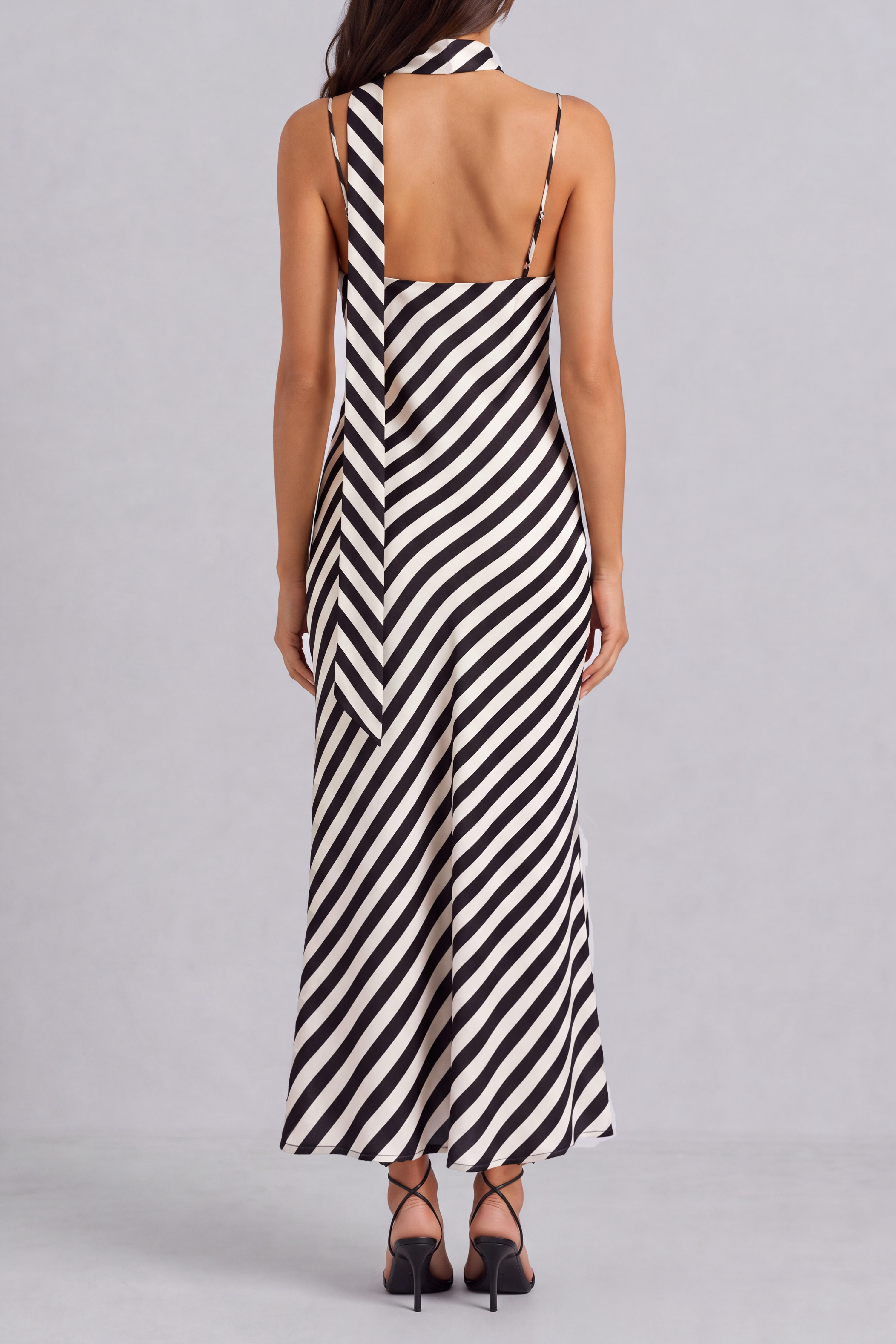 Angelina Spaghetti Stripe Midi Dress