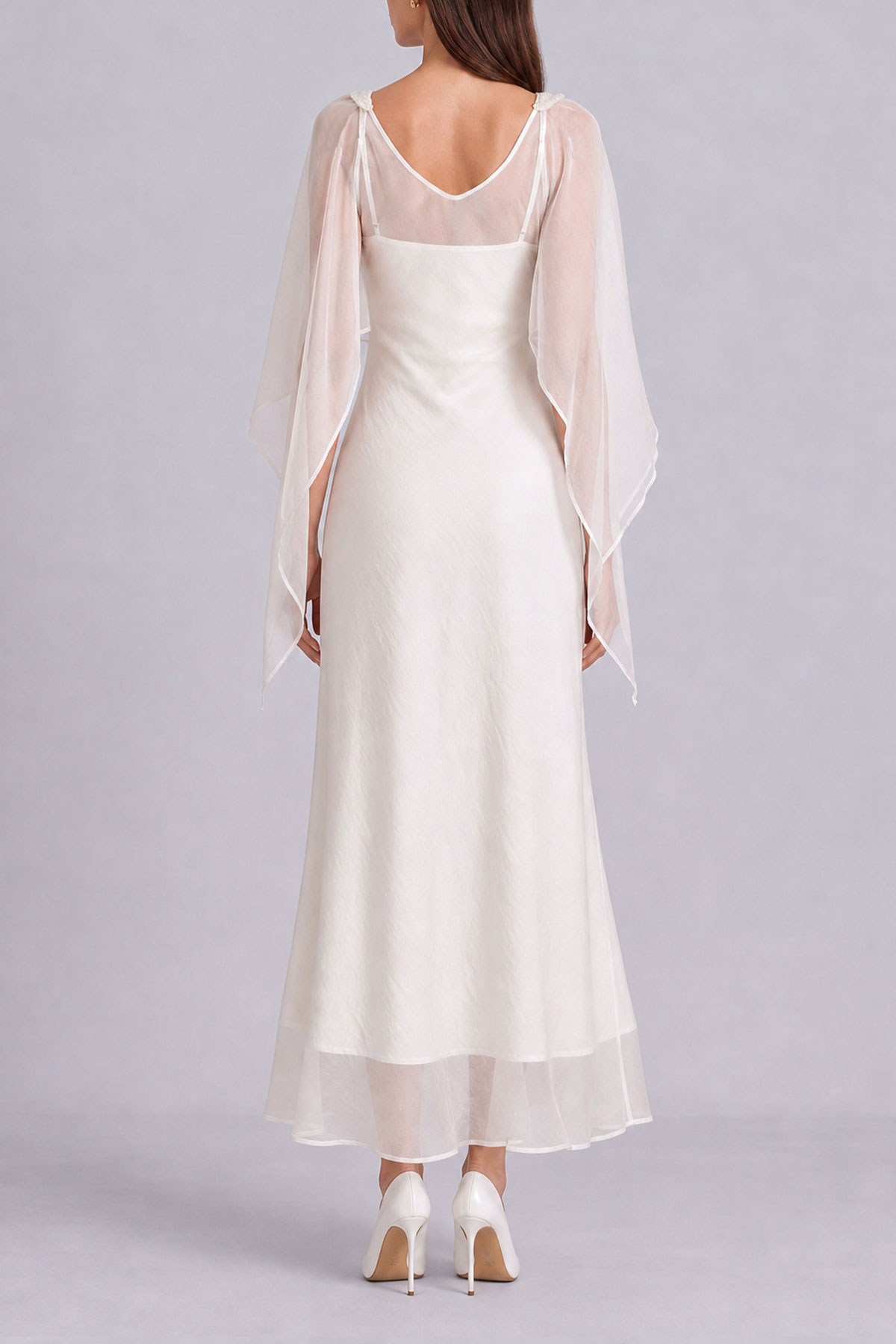 Brianna Embroidered Flower Midi Dress